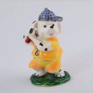 Keren Kopal 24KGoldPlated Baseball Dog Trinket Box